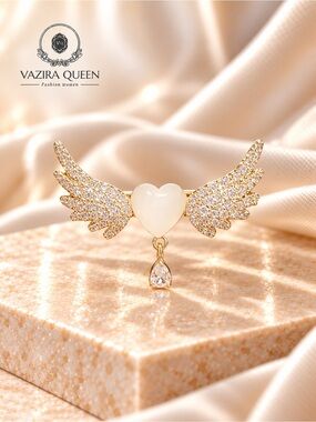 Heart Wings Brooch